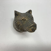 Vintage Antique Bronze Bear Head Knob. Unique Rustic Drawer & Cabinet Hardware for Nature-Inspired, Wildlife-Themed Home Décor